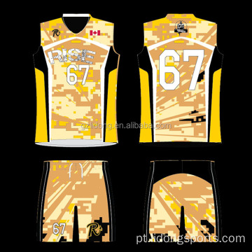 Custom novo design juvenil jersey uniforme